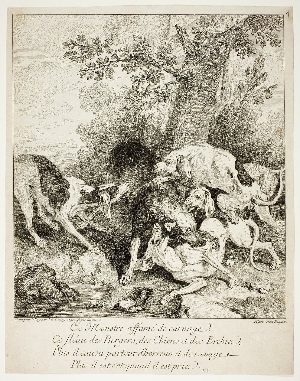 Vargen i viken av Jean Baptiste Oudry