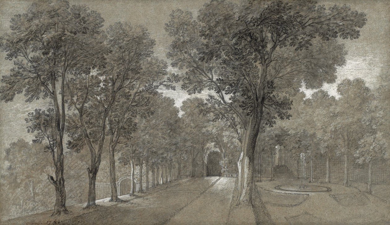 Utsikt över parken i Arcueil, 1744 av Jean Baptiste Oudry