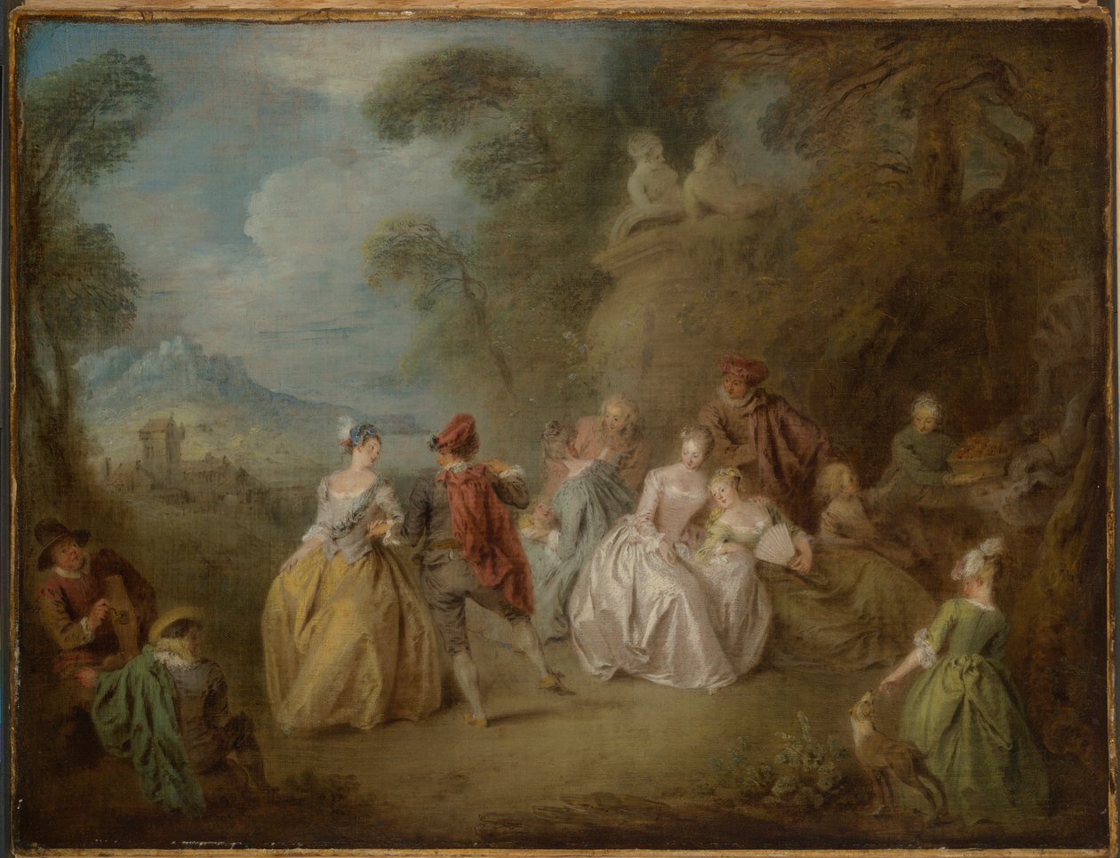 Hövlig scen i en park av Jean Baptiste Pater