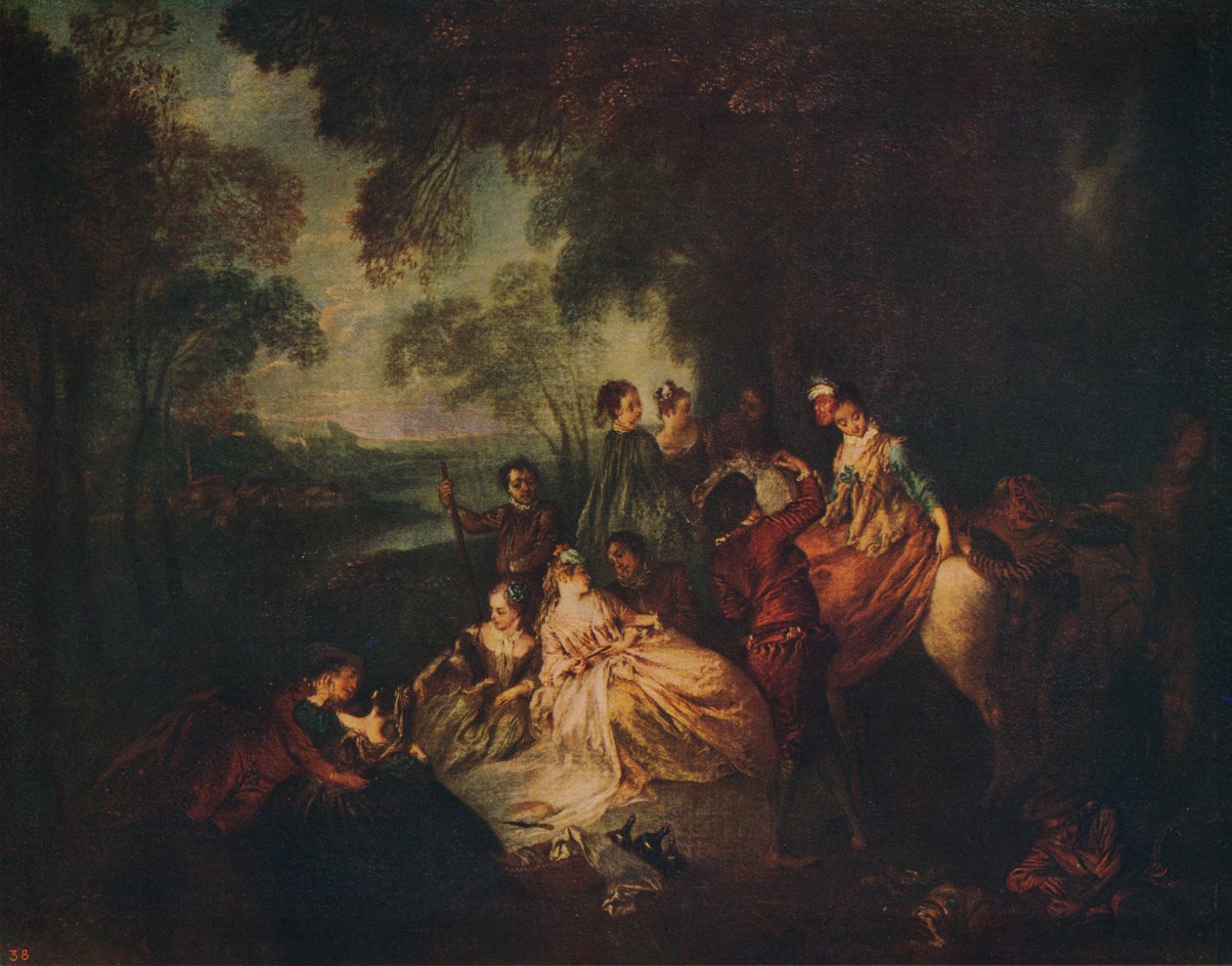 Landsfest, c1722, c1915 av Jean Baptiste Pater