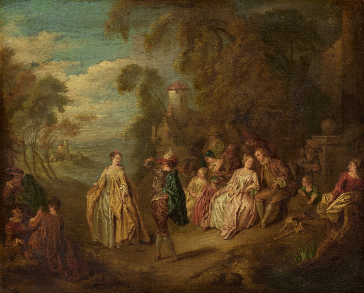 Country Party, 1700- eller 1800-tal. av Jean Baptiste Pater
