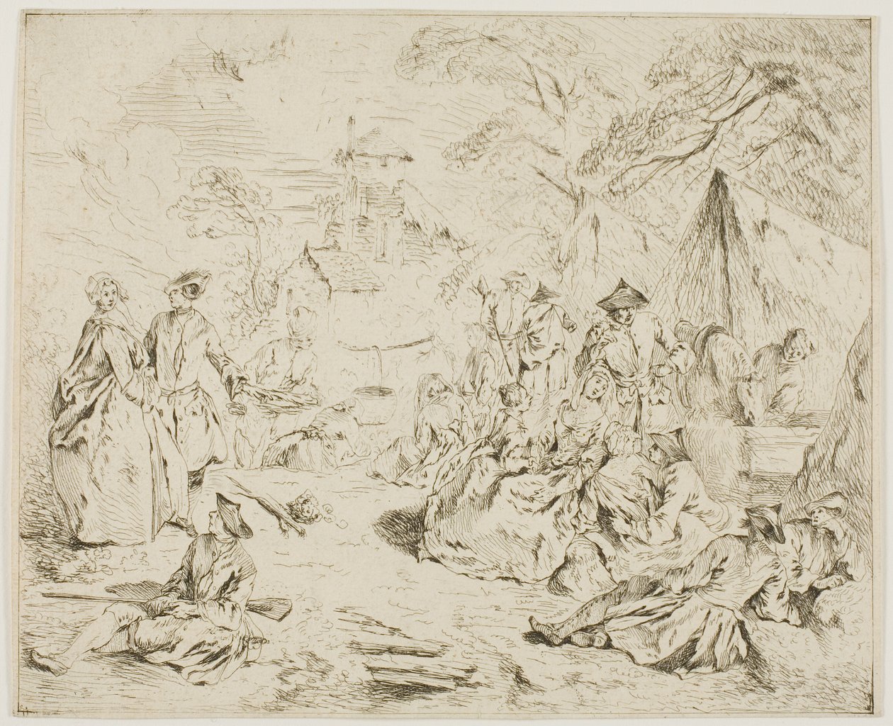 Trupper vilar av Jean-Baptiste Pater