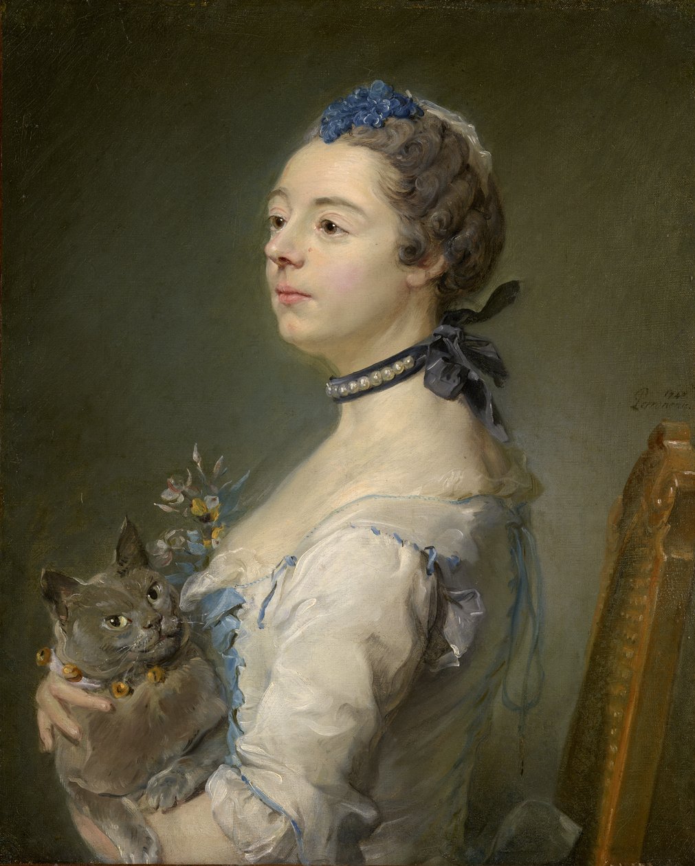 Magdaleine Pinceloup de la Grange, född de Parseval av Jean Baptiste Perronneau