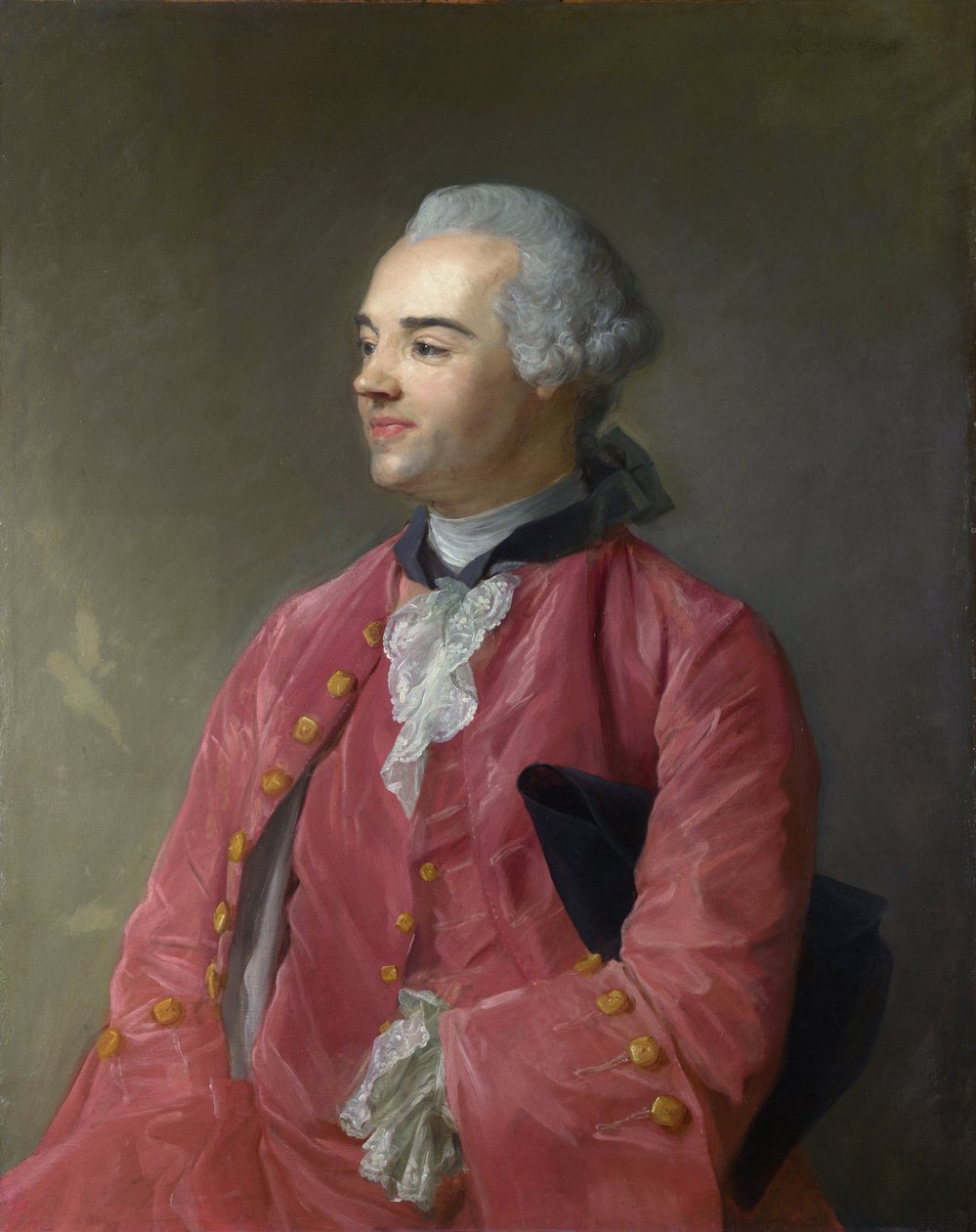 Perronneau, Jean-Baptiste (1715-1783) Porträtt av författaren Jacques Cazotte (1719-1792) Olja på duk ca 1760 National Gallery, London 92,1x73 av Jean Baptiste Perronneau