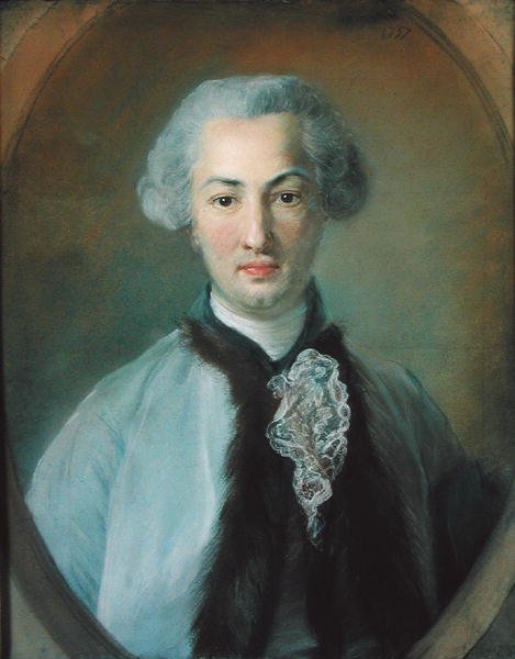Porträtt av en ung man, 1757 av Jean Baptiste Perronneau