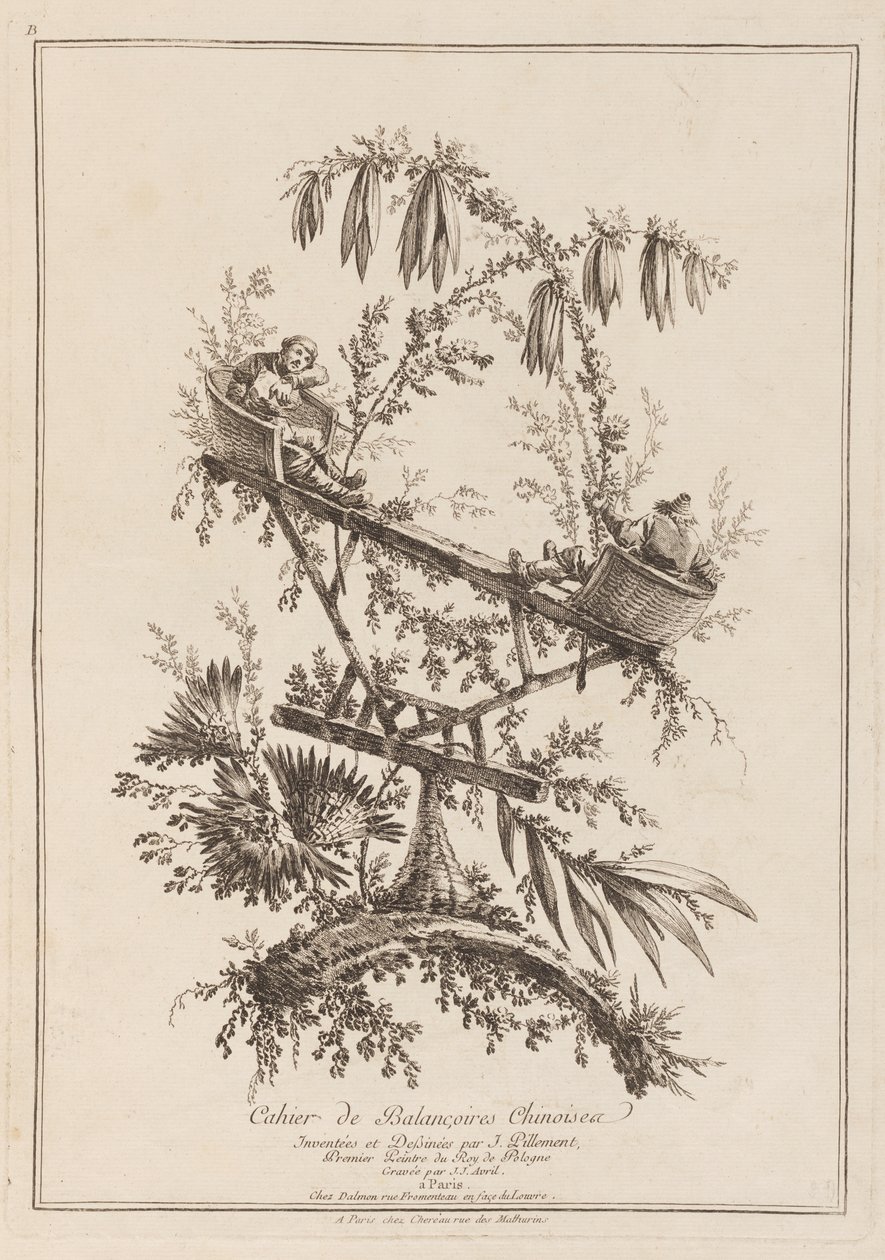 Kinesiska gungor anteckningsbok av Jean Baptiste Pillement