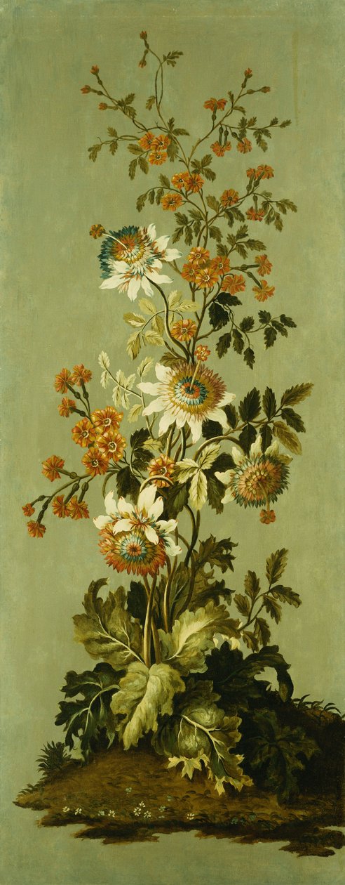 Dekorativa paneler med blommor av Jean Baptiste Pillement