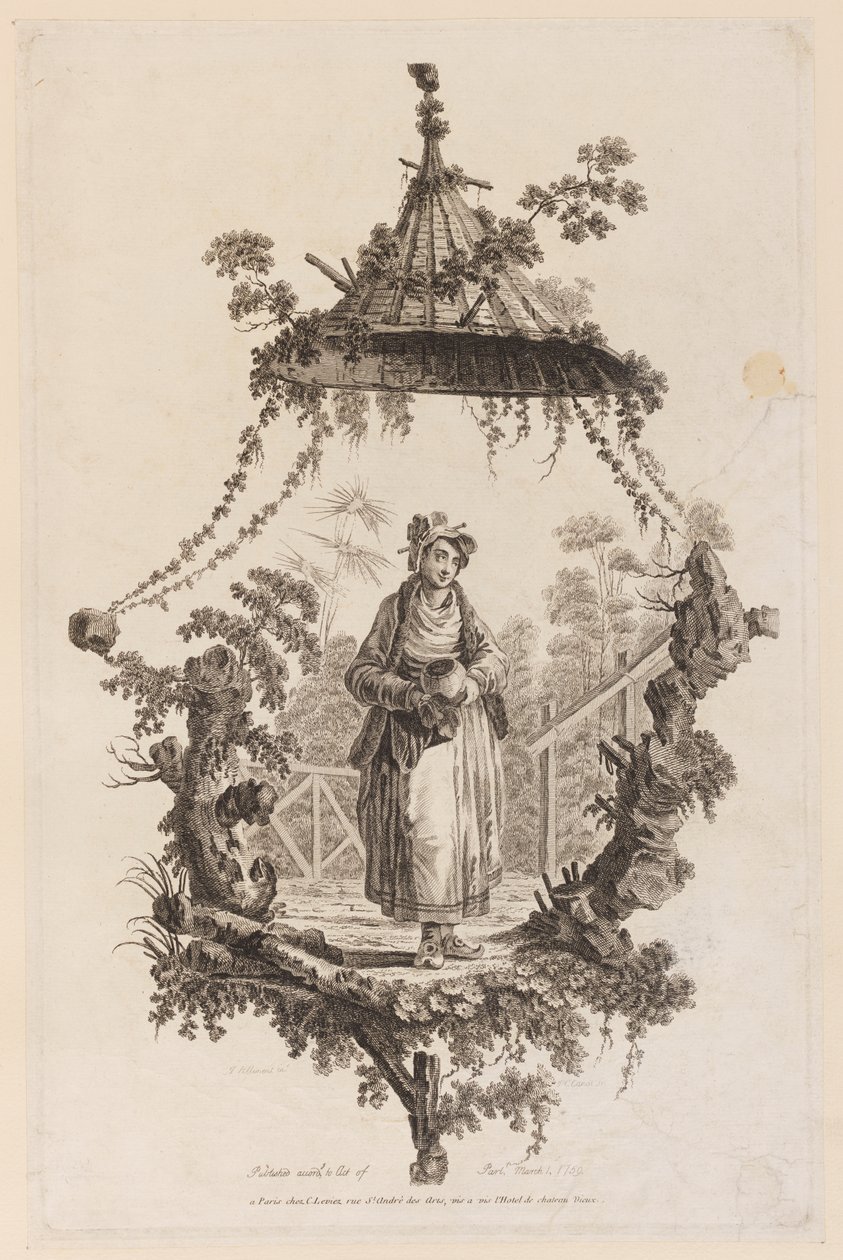 Figur under kapell av Jean Baptiste Pillement