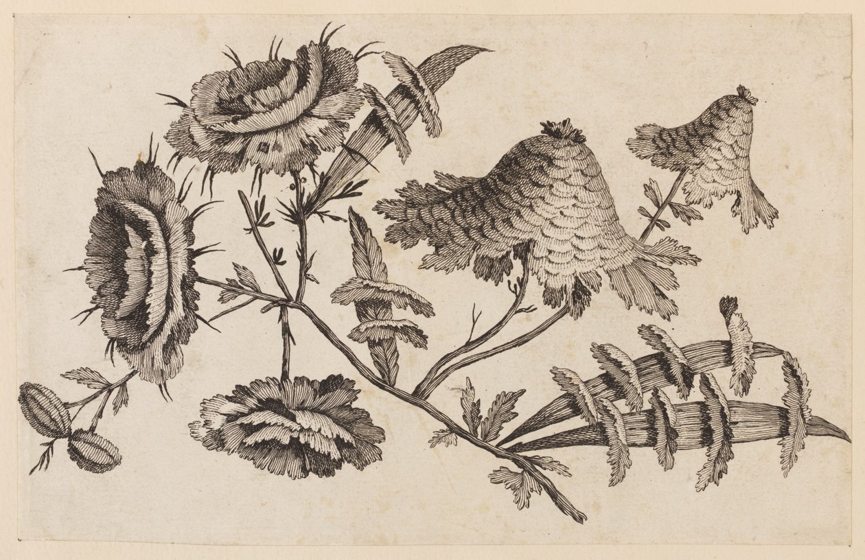 Flower Bough, från "Chinese Flower Collection" av Jean Baptiste Pillement