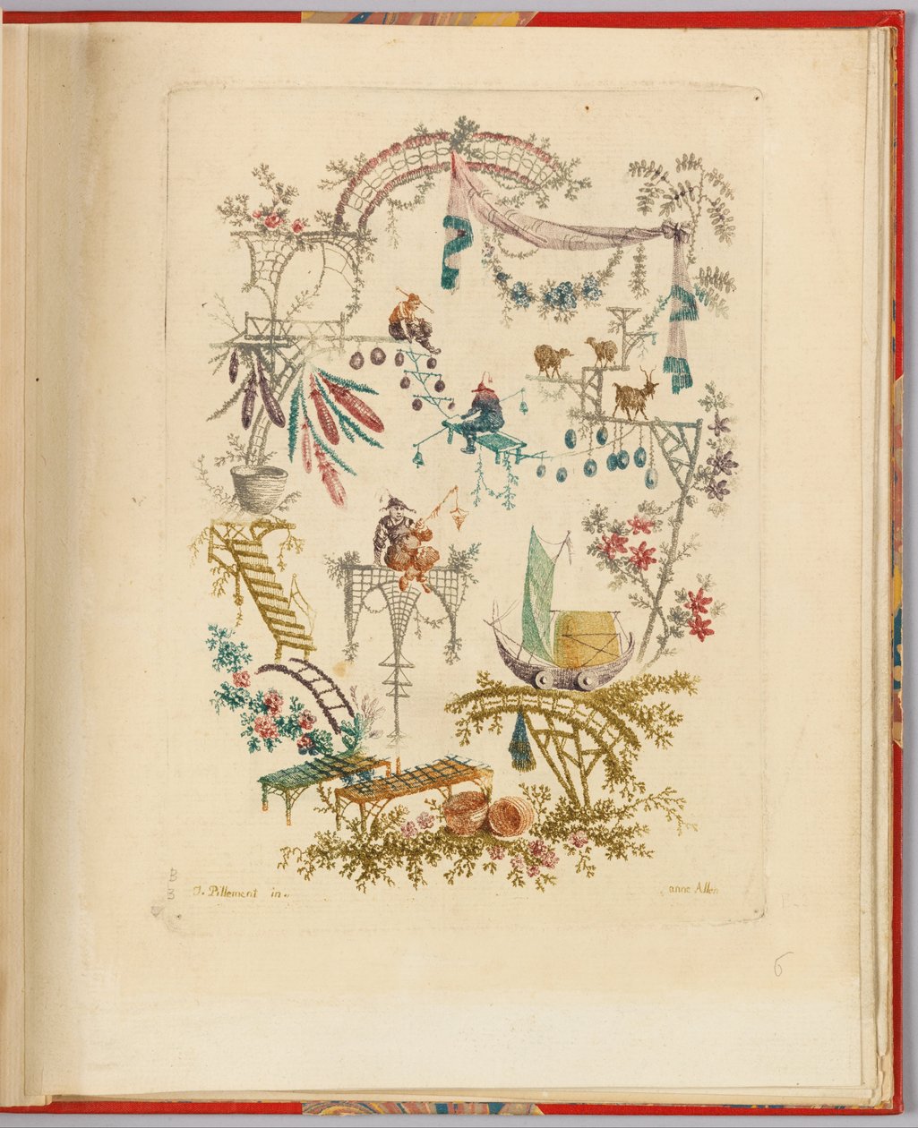 Ornamental design från "Nouvelle suite de cahiers chinois a l