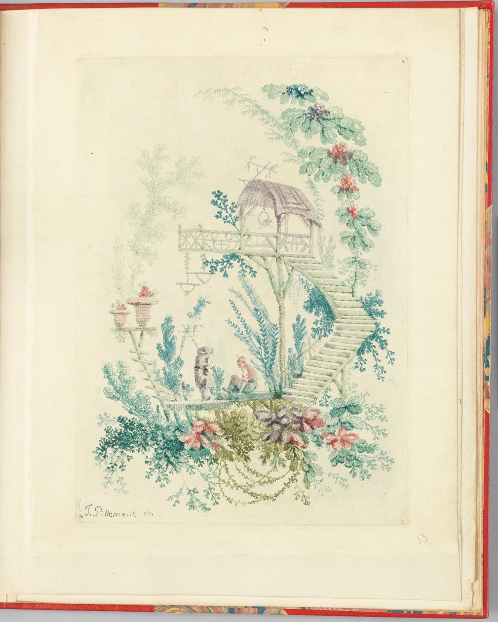 Ornamental design från "Nouvelle suite de cahiers chinois a l