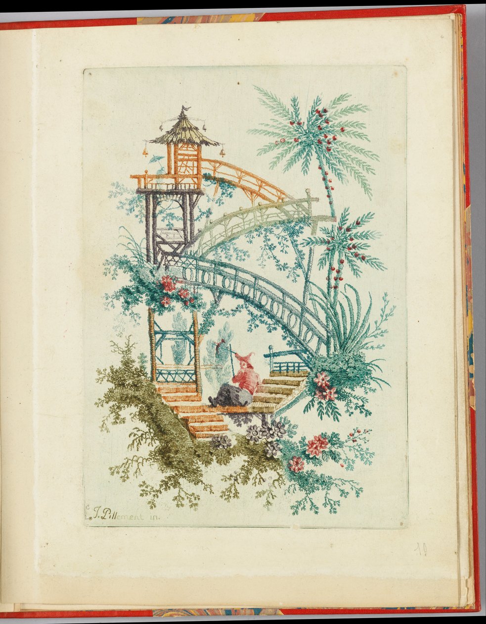 Ornamental design från "Nouvelle suite de cahiers chinois a l