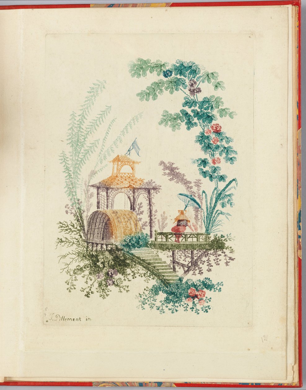 Ornamental design från "Nouvelle suite de cahiers chinois a l