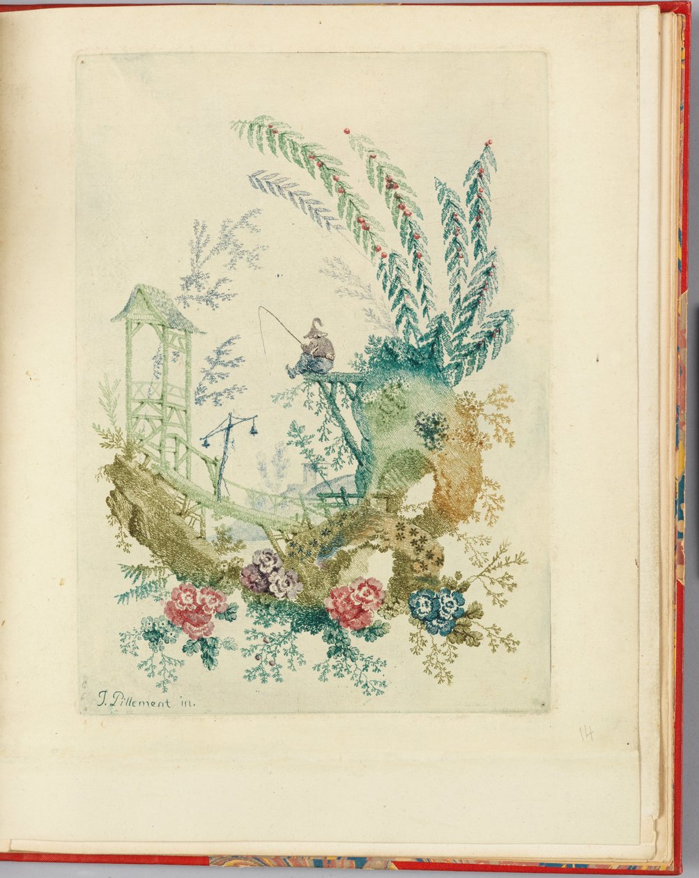 Ornamental design från "Nouvelle suite de cahiers chinois a l