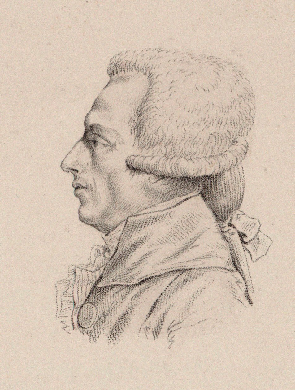 Porträtt av violinisten och kompositören Niccolò Mestrino 1748-1789. av Jean Baptiste Ponce Lambert