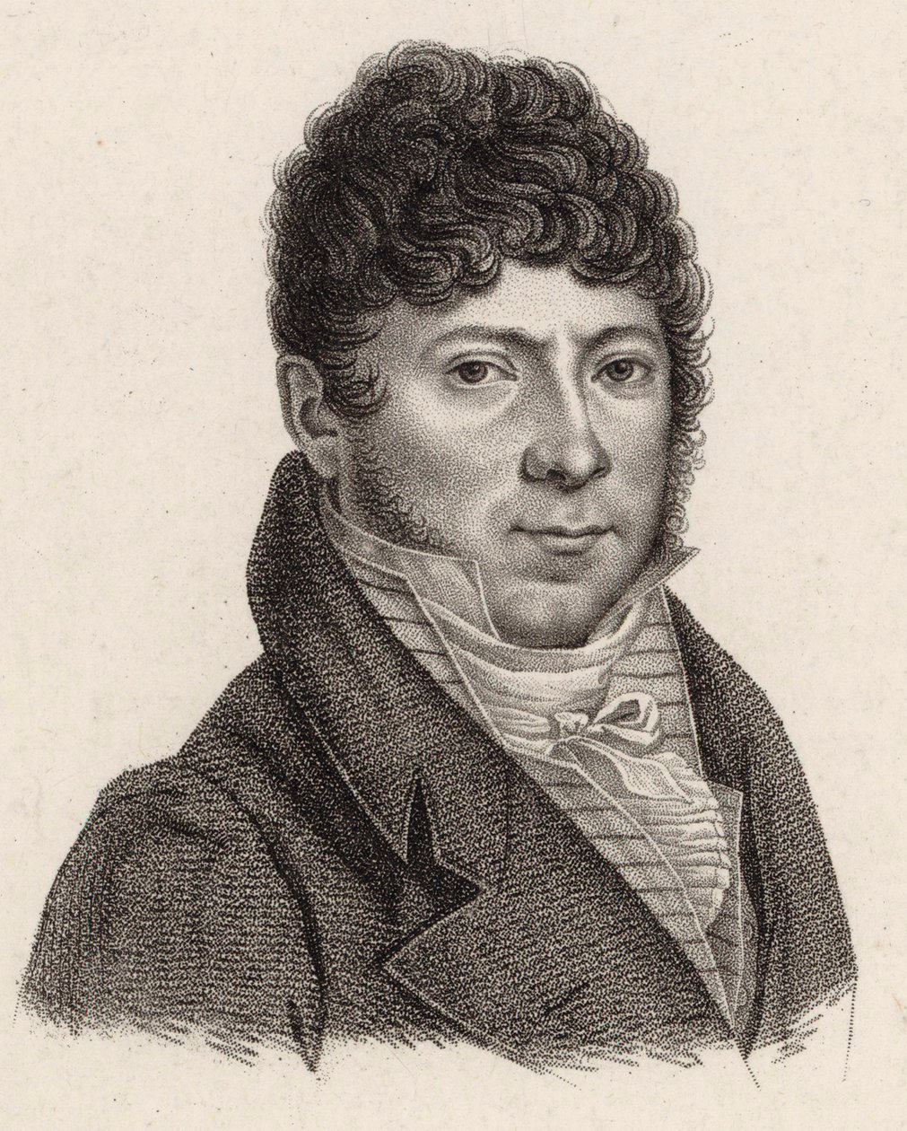 Porträtt av violinisten och kompositören Philippe Libon 1775-1838, 1810. av Jean Baptiste Ponce Lambert
