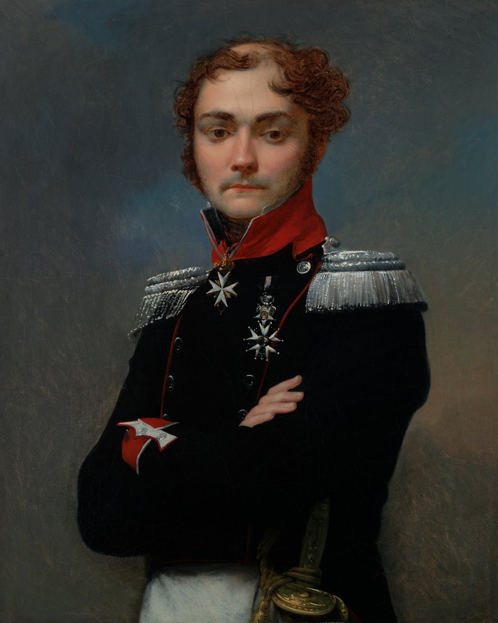 Porträtt av Charles-Louis Regnault, en officer från Napoleonkrigen av Jean Baptiste Regnault