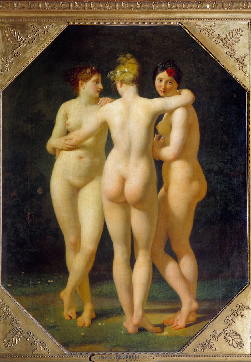 De tre nåderna. Målning av Jean Baptiste Regnault (1754-1829) av Jean Baptiste Regnault