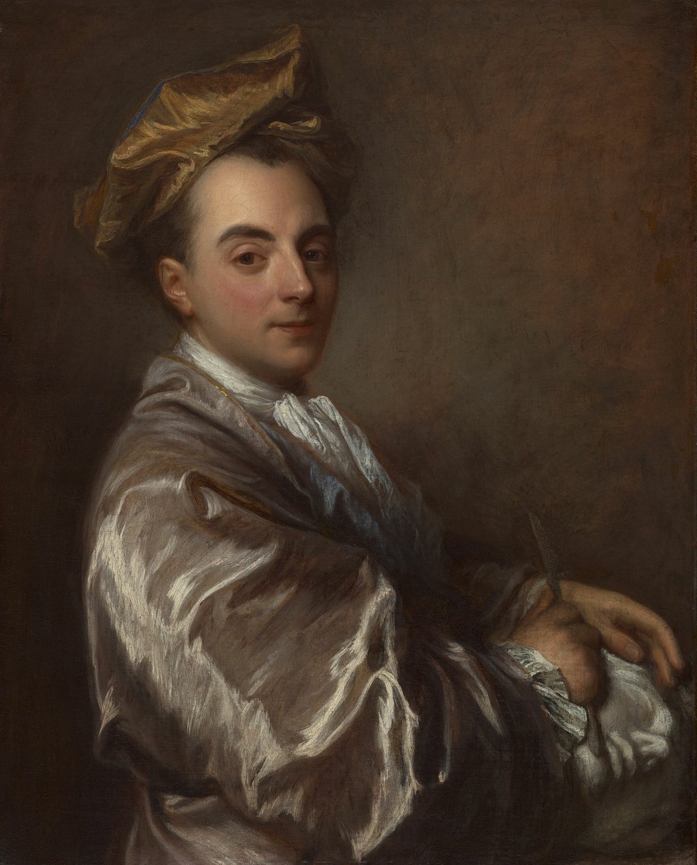 Porträtt av en skulptör av Jean Baptiste Santerre