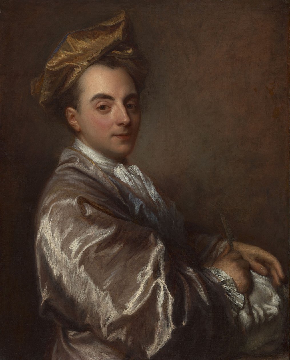 Porträtt av en skulptör av Jean Baptiste Santerre