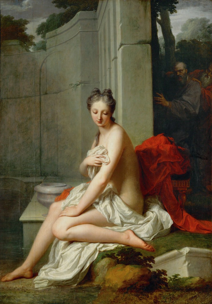 Suzanne au bain - Susanna och de äldre ... av Jean Baptiste Santerre