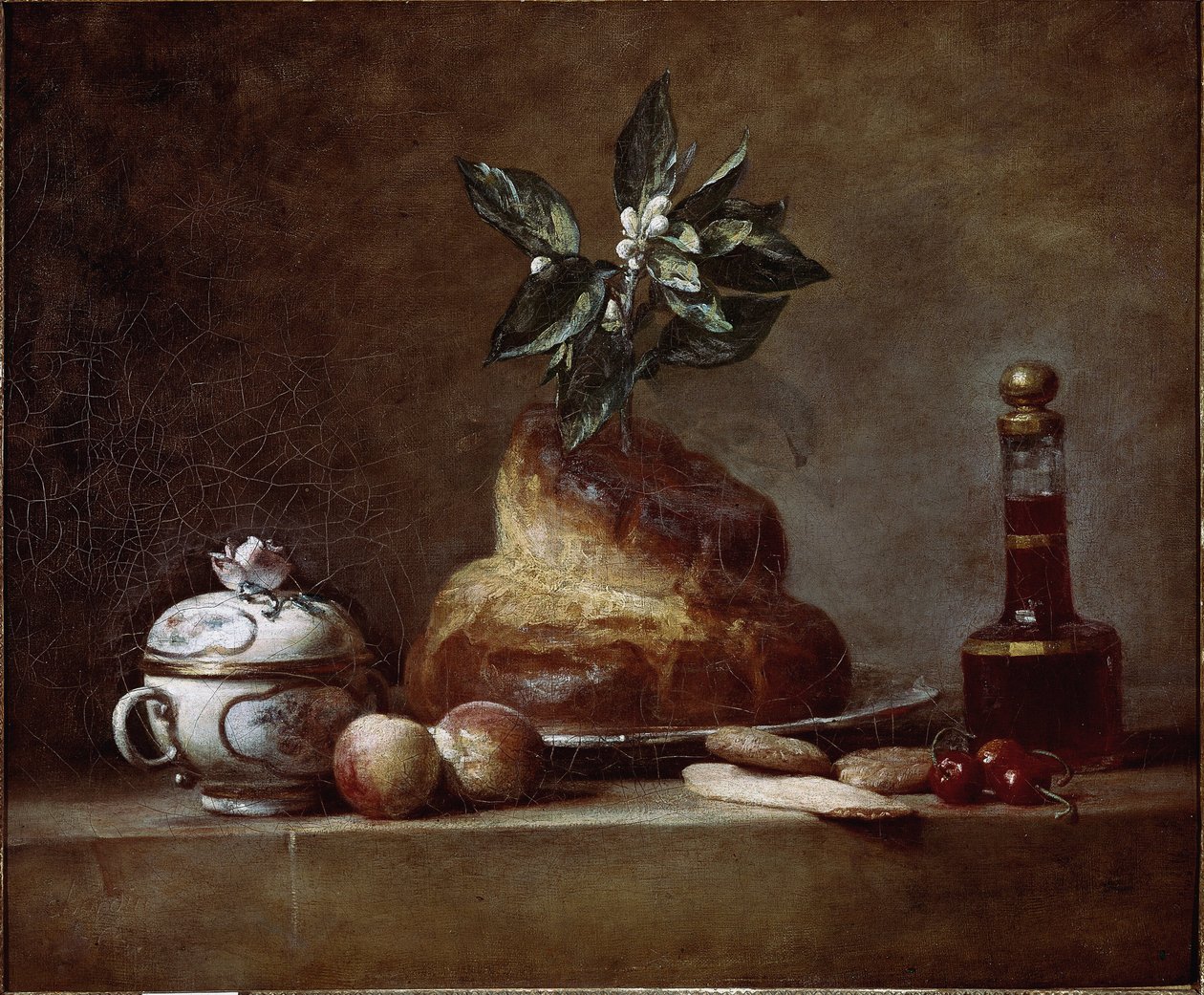 Bulle eller dessert. (1763, Olja på duk) av Jean Baptiste Simeon Chardin