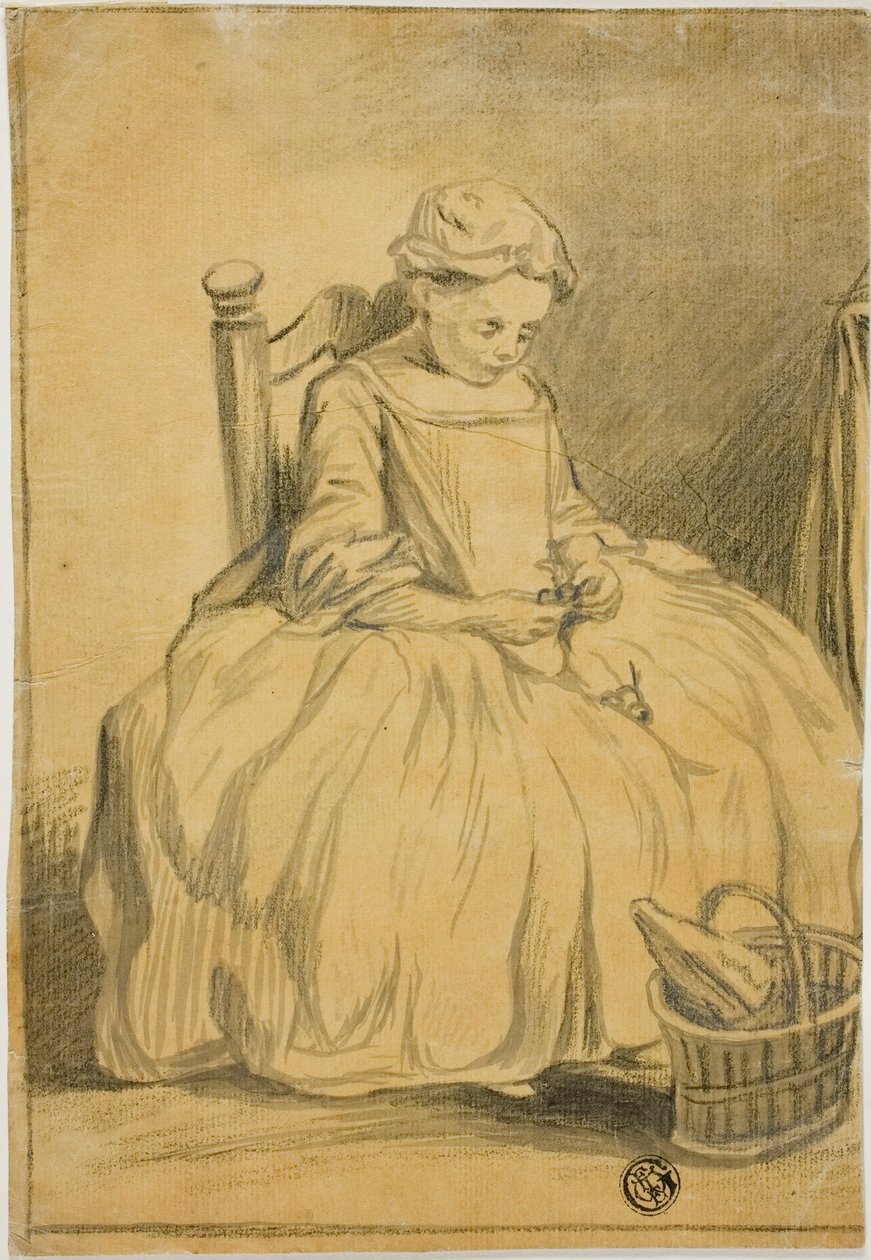 Flicka äter körsbär av Jean Baptiste Simeon Chardin
