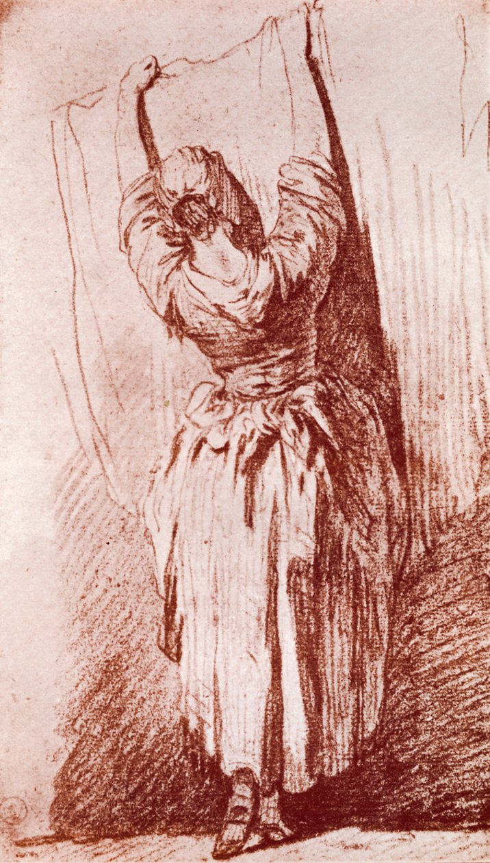 Att hänga upp tvätten, 1913. av Jean Baptiste Simeon Chardin