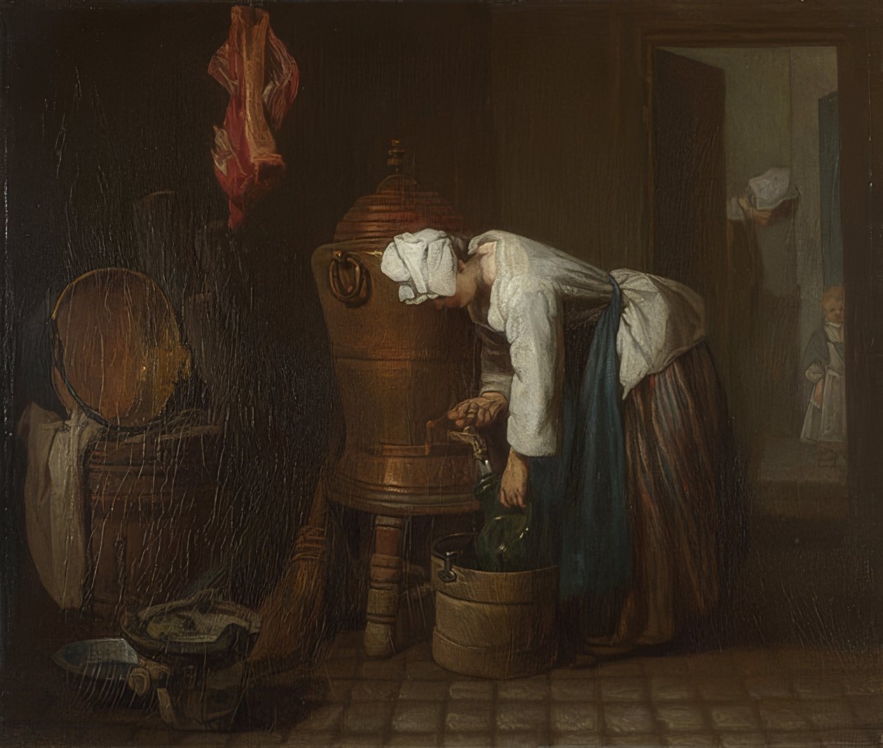 La Fontaine (vattentank). 1733 eller senare av Jean Baptiste Simeon Chardin