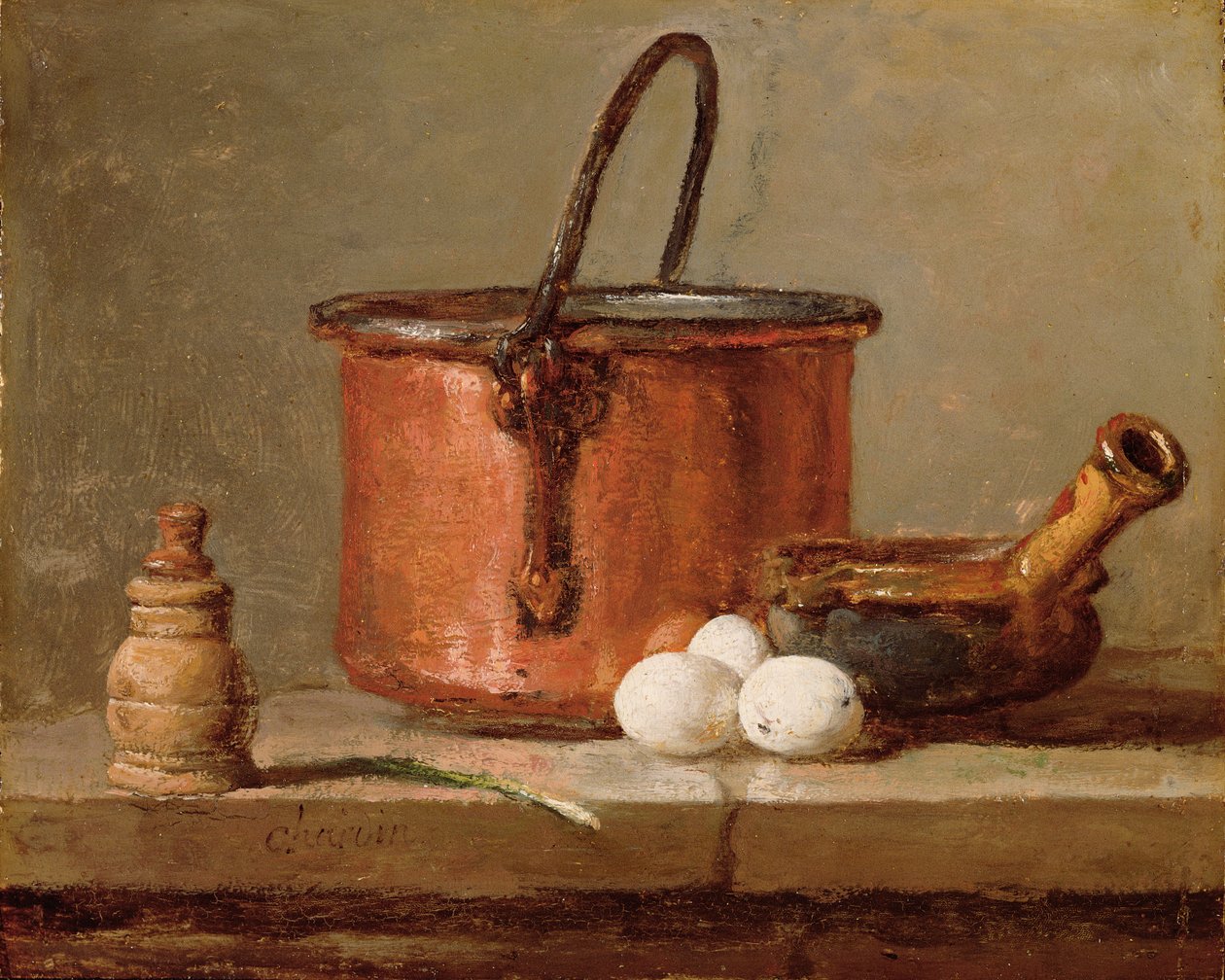 Stilleben, c.1732 av Jean Baptiste Simeon Chardin
