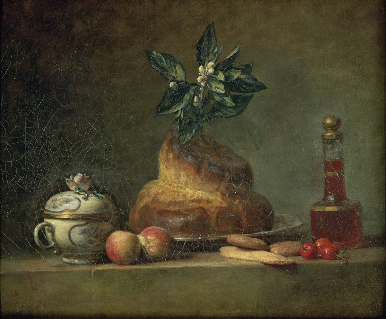 Briochen eller efterrätten, 1763 av Jean Baptiste Simeon Chardin