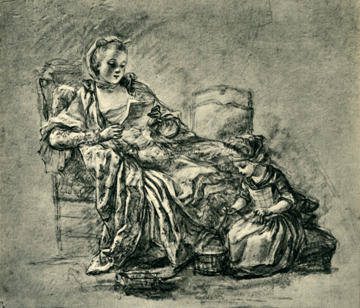 Brevet, mitten av slutet av 1700-talet, 1943. av Jean Baptiste Simeon Chardin