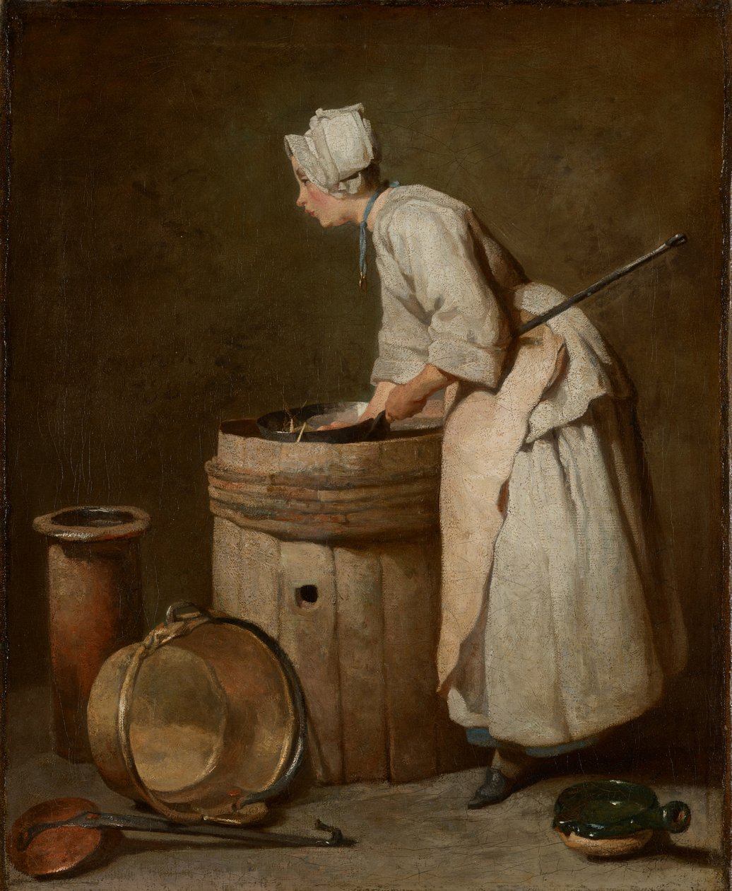 Sköterskan, 1738 av Jean Baptiste Simeon Chardin
