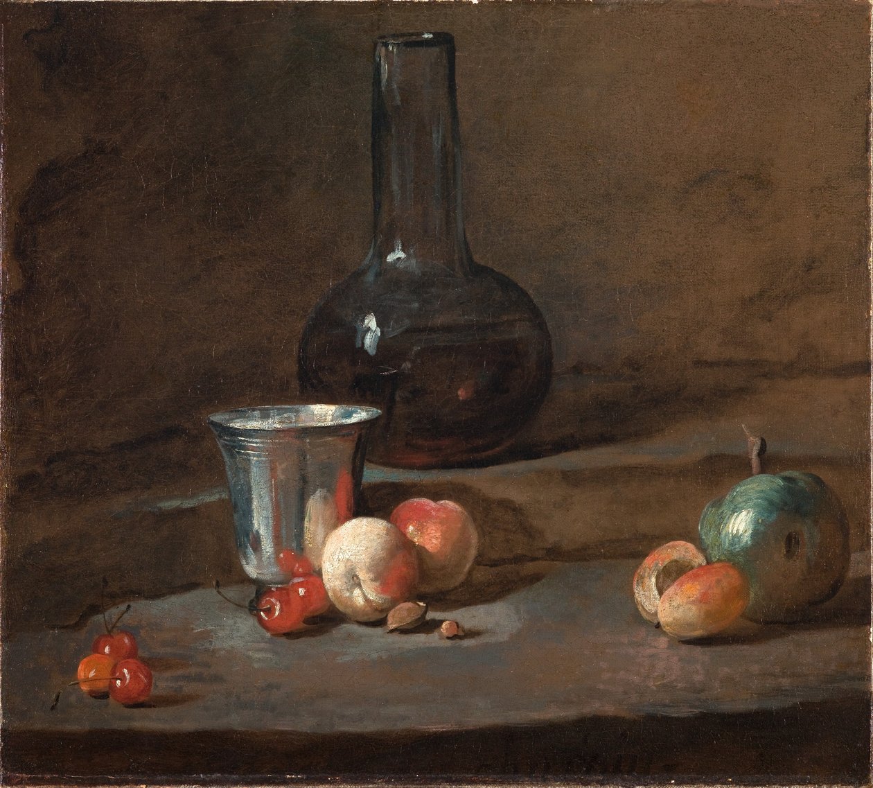 Silverbägaren, ca 1728 (olja på duk) av Jean Baptiste Simeon Chardin