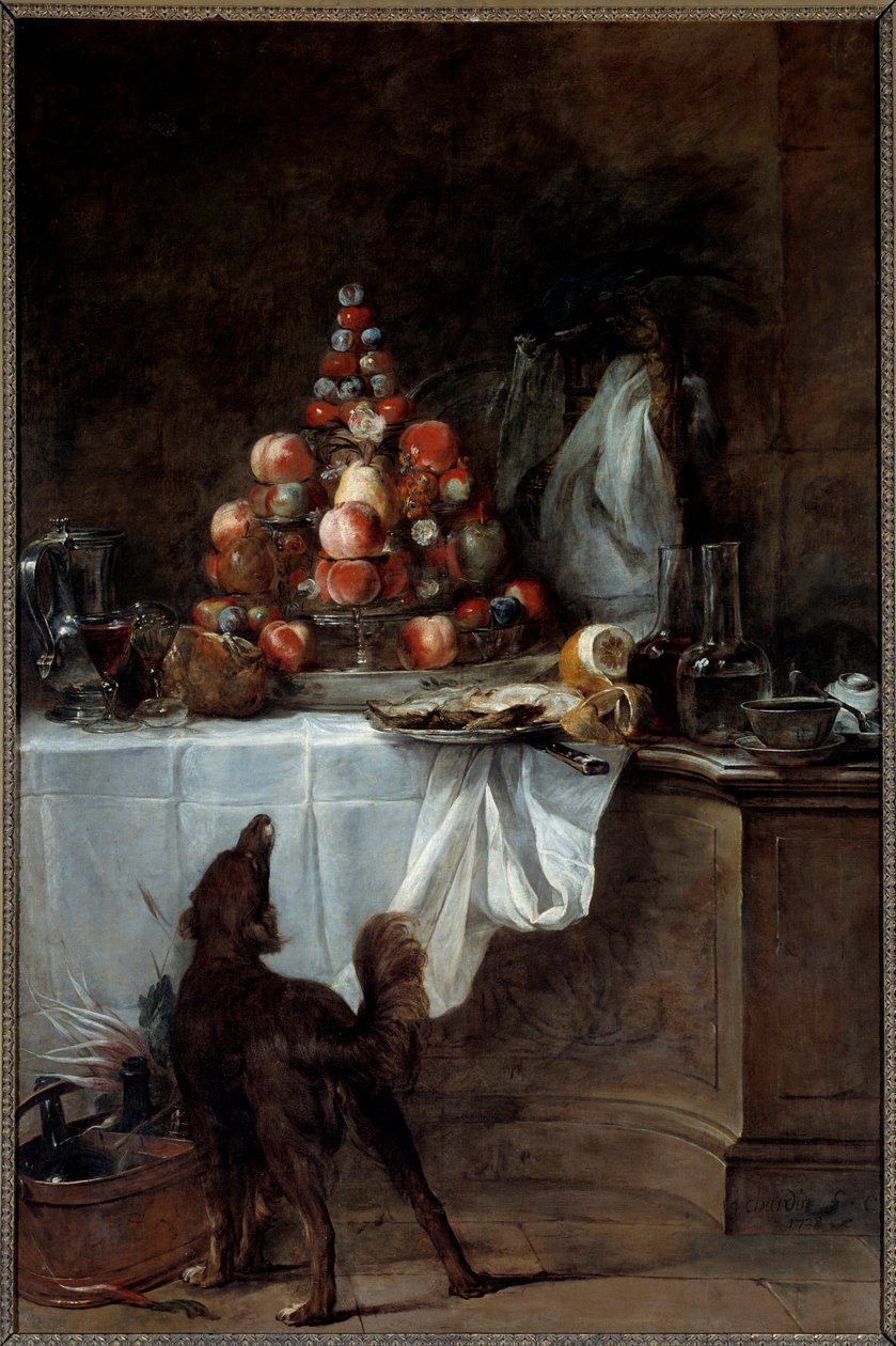 Buffén. Målning av Jean Baptiste Simeon Chardin (1699-1779) av Jean Baptiste Simeon Chardin