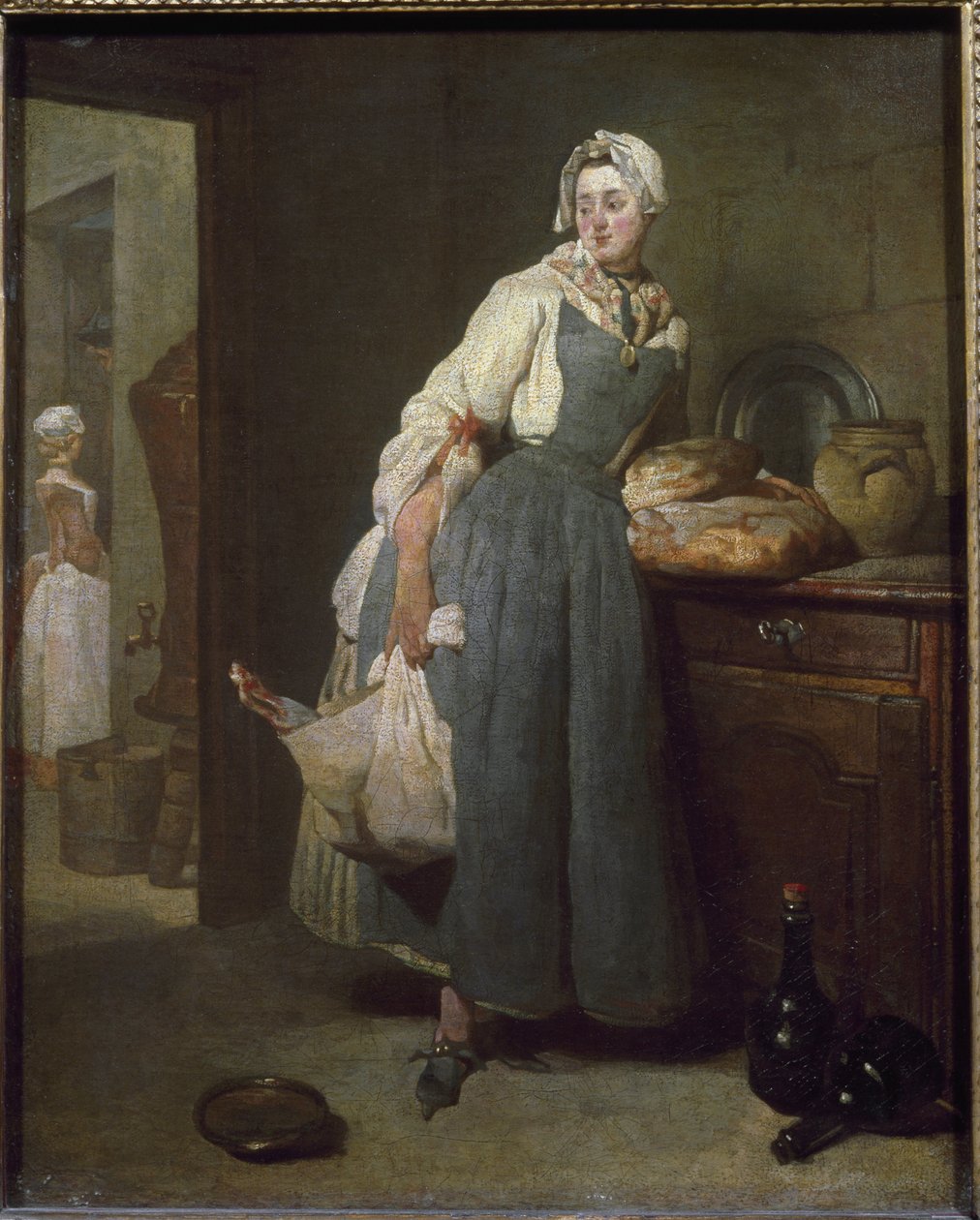 Outfitter - olja på duk av Jean Baptiste Simeon Chardin