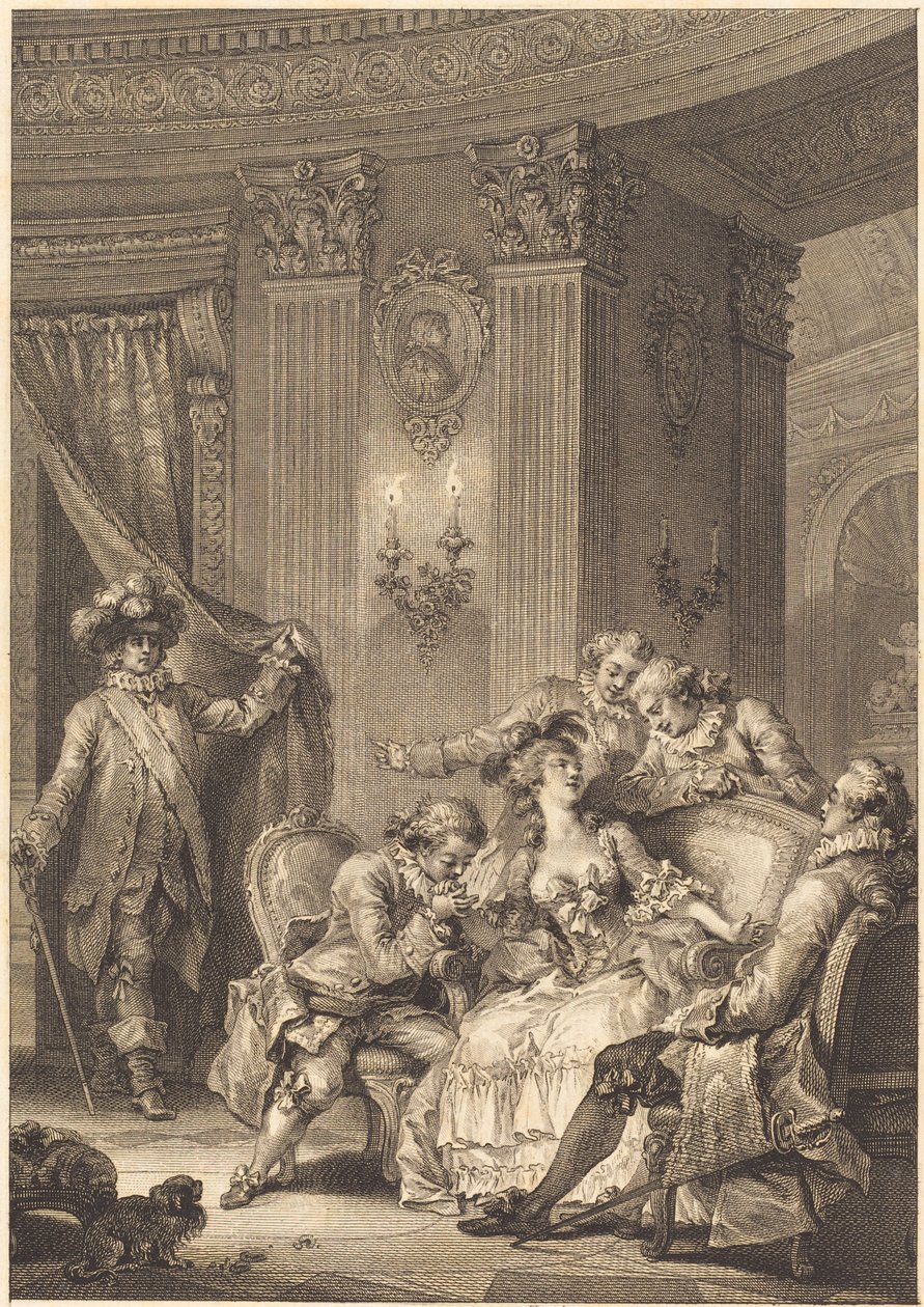 Bekännarens make av Jean Baptiste Tilliard and Antoine Jean Duclos after Jean Honoré Fragonard