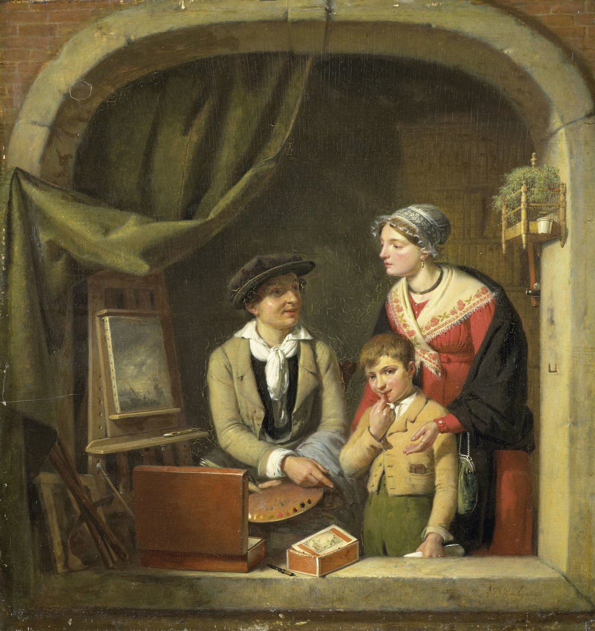 "Att bli målare". av Jean Baptiste Van  Eycken