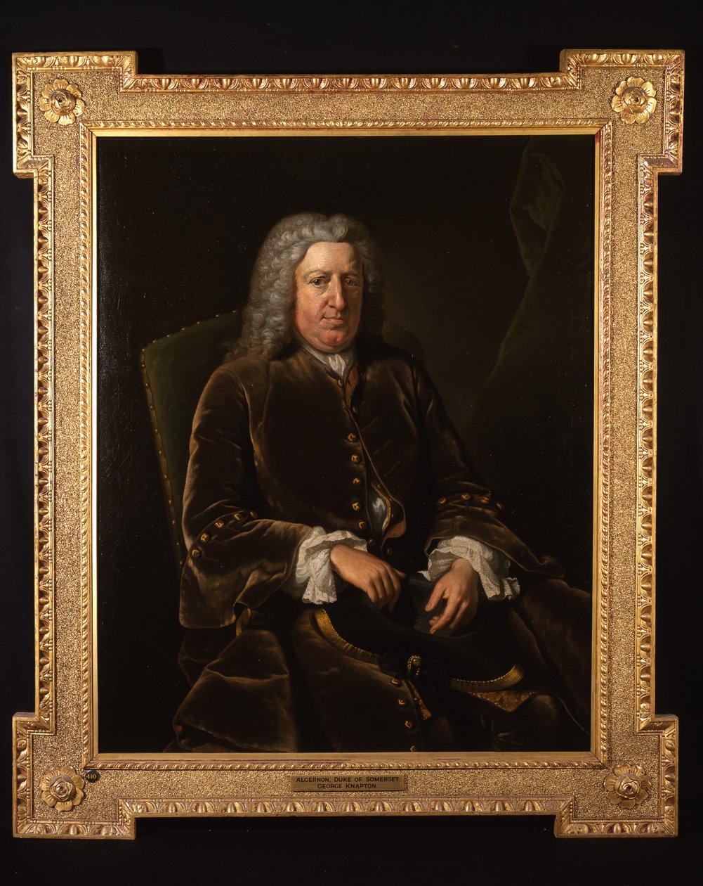 Porträtt av Algernon Seymour, Lord Hertford, 7:e hertigen av Somerset (olja på duk) av Jean Baptiste Vanloo