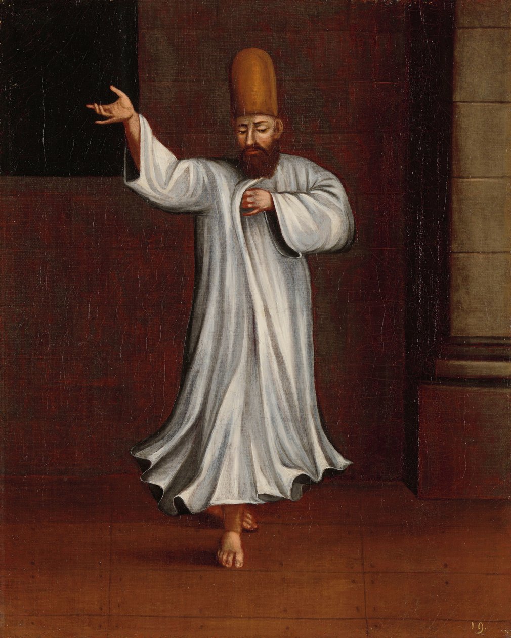 Dervisch av Jean Baptiste Vanmour (workshop of)