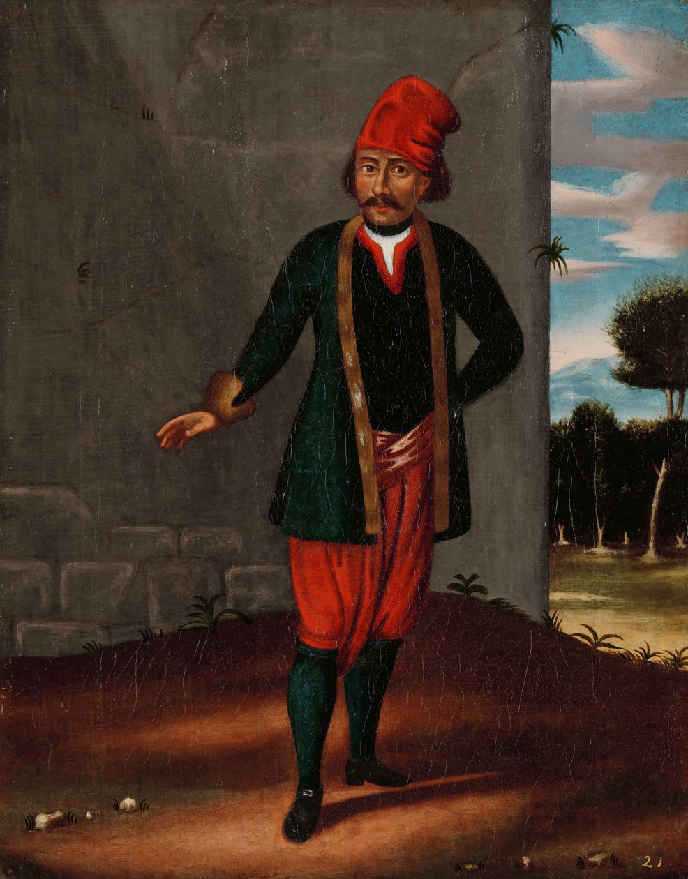 Man från ön Tinos av Jean Baptiste Vanmour (workshop of)