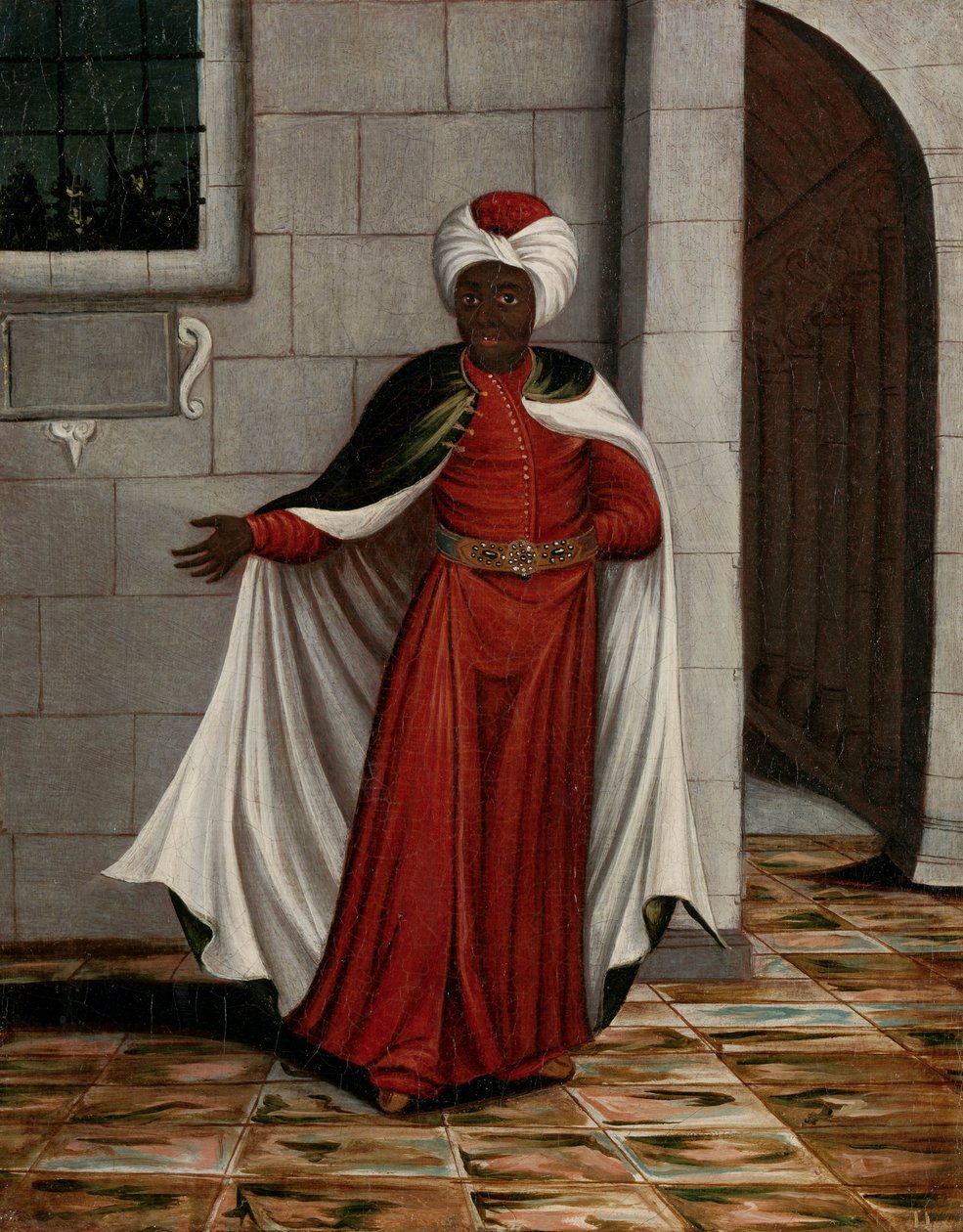 Kislar Aghassi, chef för sultanens svarta eunucker av Jean Baptiste Vanmour (workshop of)