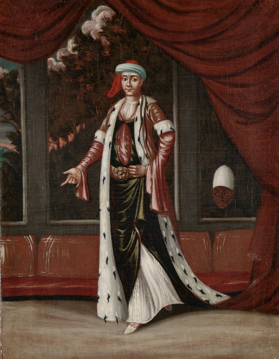Sultana-modern av Jean Baptiste Vanmour (workshop of)