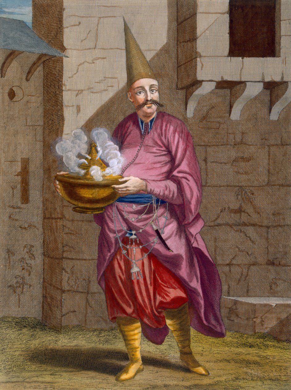 Halvadgi, sultanens konditor, c.1708 av Jean Baptiste Vanmour