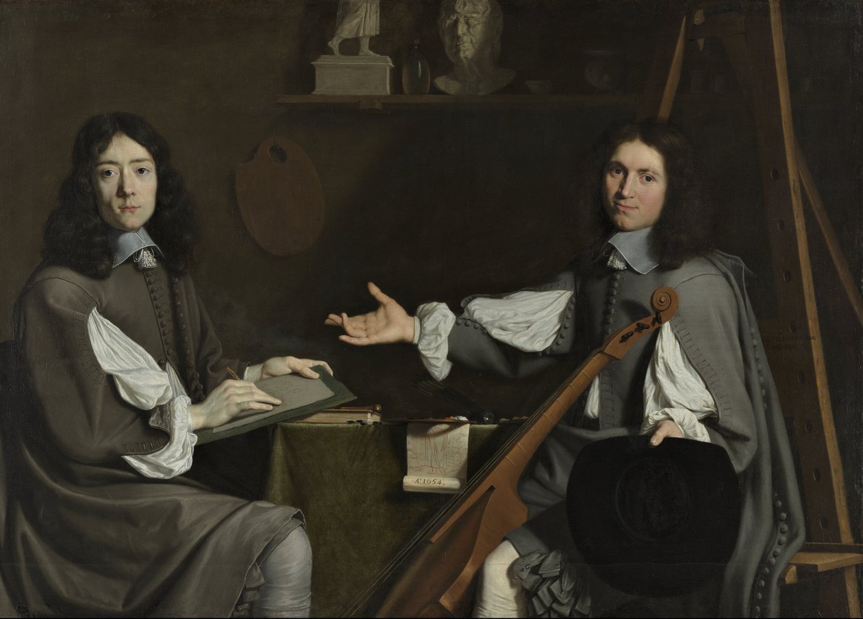 Dubbelporträtt av båda konstnärerna av Jean Baptiste de Champaigne