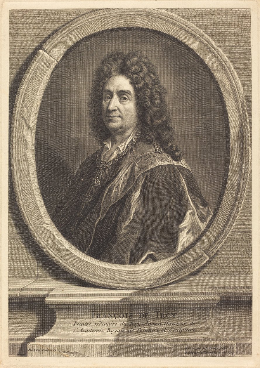 Franciskus av Troja av Jean Baptiste de Poilly after François