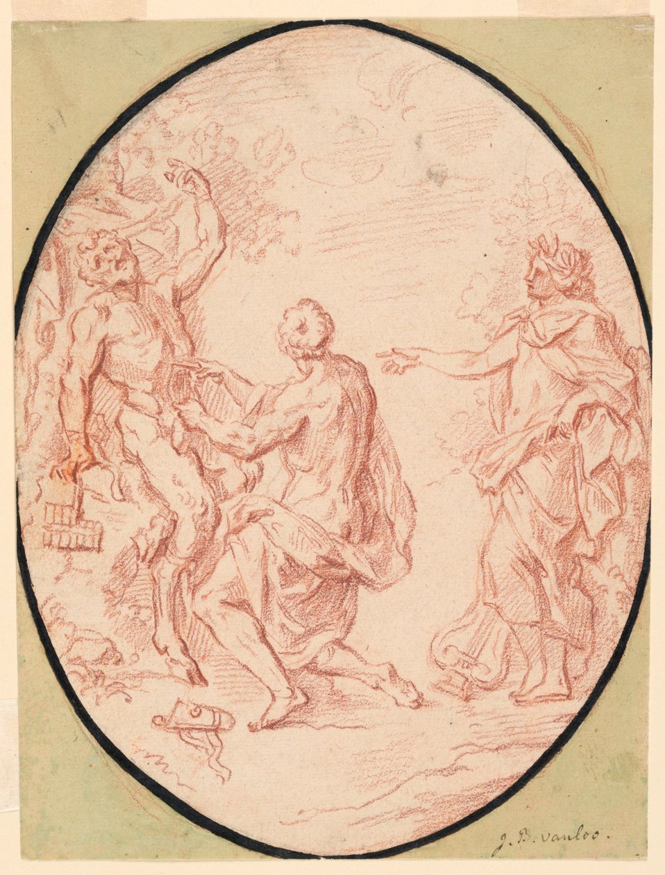 Flätning av Marsyas av Jean Baptiste van Loo