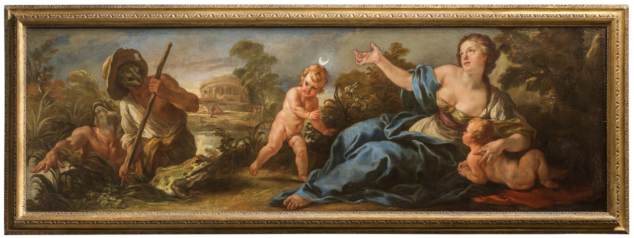 Latona och de lykiska fiskarna, ca 1715-16 (olja på duk) av Jean Baptiste van Loo