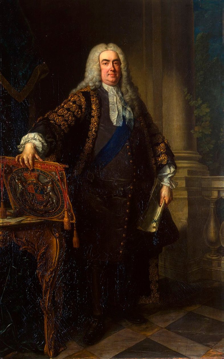 Porträtt av Sir Robert Walpole, 1:e earl av Orford
