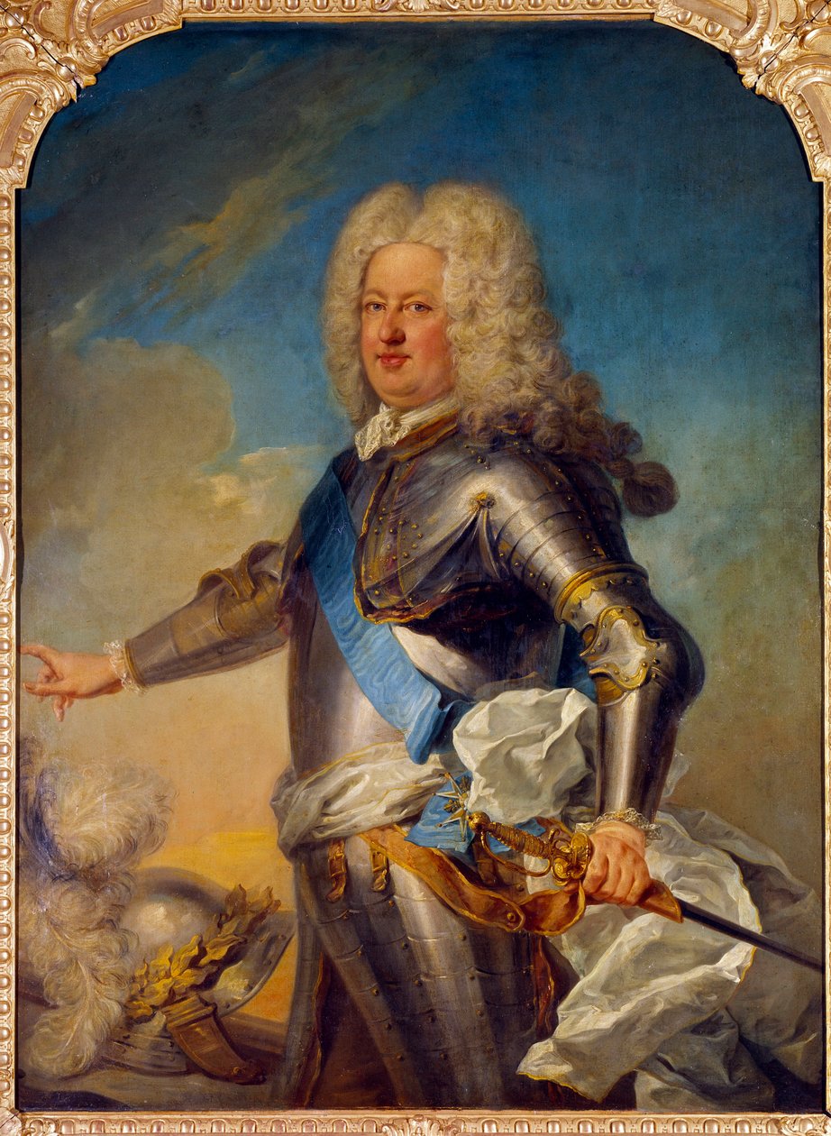 Porträtt av Stanislas Leszcinski (1677-1766) Kung av Polen, hertig av Lorraine och Bar Målning av Jean Baptiste Van Loo (1684-1745) 1700-tal sön. 1,33x1,13 m av Jean Baptiste van Loo